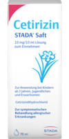 CETIRIZIN STADA Saft 10 mg/10 ml