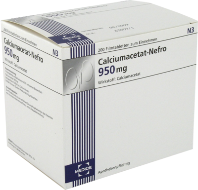 CALCIUMACETAT NEFRO 950 mg Filmtabletten