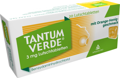 TANTUM VERDE 3 mg Lutschtabl.m.Orange-Honiggeschm.