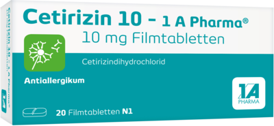 CETIRIZIN 10-1A Pharma Filmtabletten