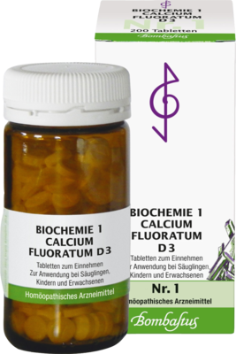 BIOCHEMIE 1 Calcium fluoratum D 3 Tabletten