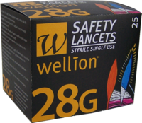 WELLION Safetylancets 28 G Sicherheitseinmallanz.