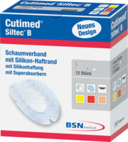 CUTIMED Siltec B Schaumverb.12,5x12,5 cm m.Haftr.