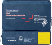 VERBANDTASCHE Motorrad mini DIN 13167+Warnweste