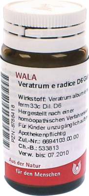 VERATRUM E radice D 6 Globuli