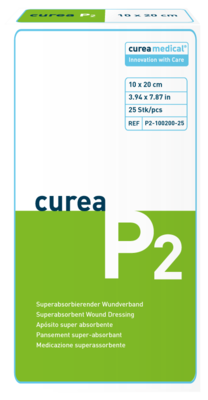 CUREA P2 superabsorb.Wundauflage 10x20 cm