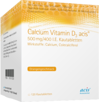 CALCIUM VITAMIN D3 acis 500 mg/400 I.E. Kautabl.