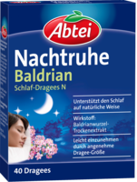 ABTEI Nachtruhe Baldrian Schlaf-Dragees N