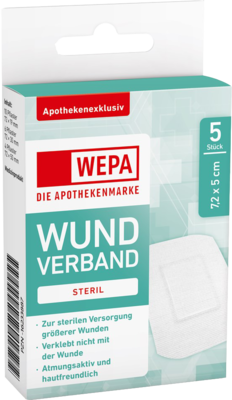 WEPA Wundverband 7,2x5 cm steril